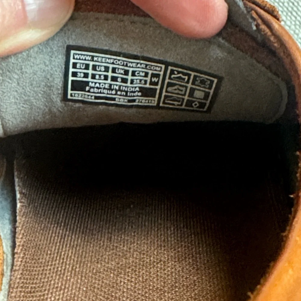 Keen Lorelei Tan Leather Woman’s Size 8.5 Shoes - Picture 2 of 11